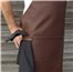 Læderforklæde, mørkebrun, one size, Dark brown